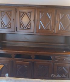 credenza in legno noce