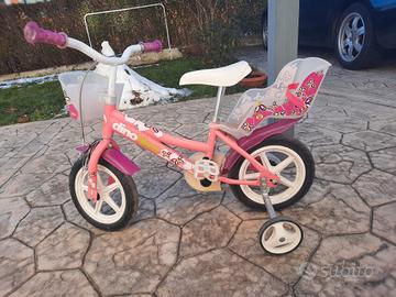 Bicicletta per bambina Dino Bikes 12/14 pollici 