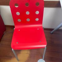 4 sedie IKEA Rosse