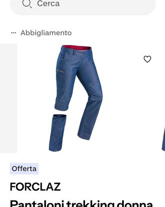 jeans Decathlon trekking donna