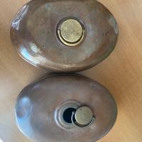 Scaldotti contenitori acqua di rame antichi