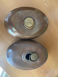 Scaldotti contenitori acqua di rame antichi