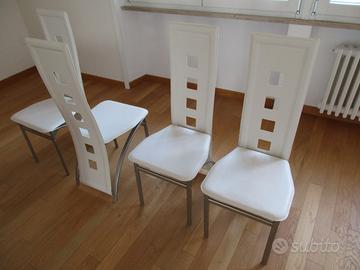 Set Sedie Moderne ecopelle/metallo