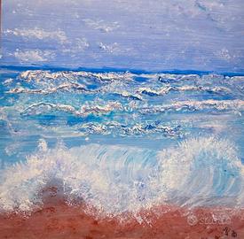 dipinto acrilico mare