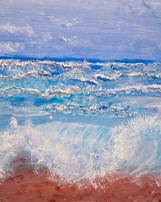 dipinto acrilico mare