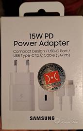 Alimentatore 15W per smartphone Samsung NUOVO +