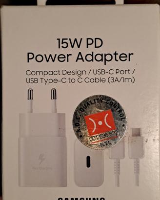Alimentatore 15W per smartphone Samsung NUOVO +