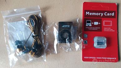 LETTORE MP3 SCHEDA MEMORIA AURICOLARI