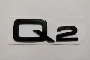 STEMMA Q2 NERO LUCIDO IN ABS LOGO EMBLEMA ADESIVO
