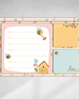 A4 BLOCK NOTES / AGENDA 21X30 CM - BEE / APE