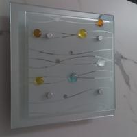 Plafoniere in vetro decorato