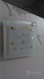 Plafoniere in vetro decorato