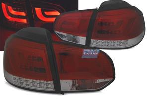 FANALI VOLKSWAGEN VW GOLF 6 08-12 BAR LED ROSSO FU