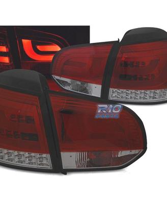 FANALI VOLKSWAGEN VW GOLF 6 08-12 BAR LED ROSSO FU