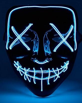 Maschera horror a LED Halloween