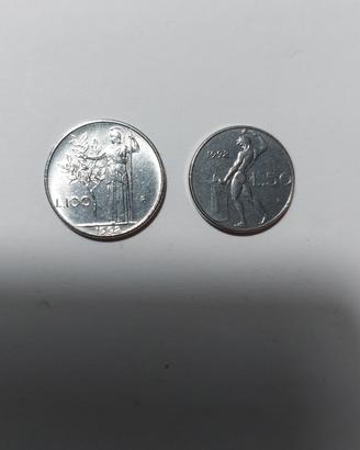 monete piccole 50 e 100 lire