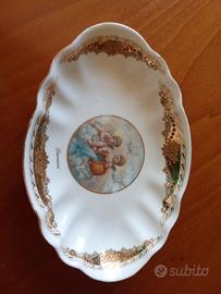 Piatto Porcellana Royal Limoges Anni 80 Damiani