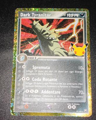 Pokemon Dark Tyranitar 30C TRR 19 30° Anniversario