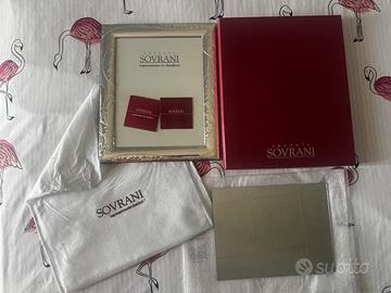 Cornice Argento Sovrani con specchio 32x26 cm