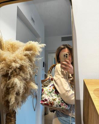 Borsa Flora Gucci Bamboo
