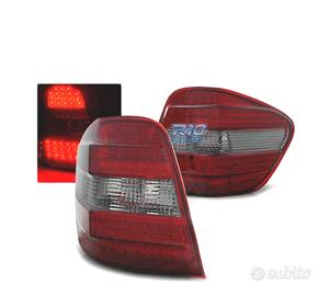 FARI LED PER MERCEDES M-CLASS W164 05-08 ROSSO FUM