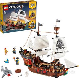 LEGO Creator Galeone dei Pirati, Set 3 in 1 con Na