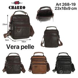 tracolle uomo vera pelle Charro