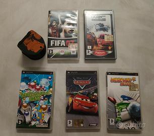 5 giochi PSP + custodie