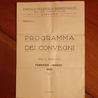 CIRCOLO MUSICALE BERGAMASCO 1950. Convegni.