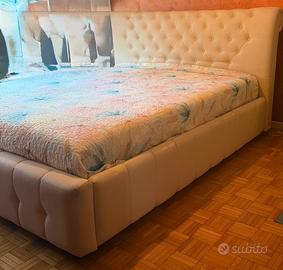 Letto matrimoniale contenitore+copritestiera