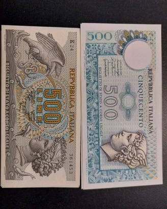 banconote fior di  stampa (500, 1000, 5000, ecc)