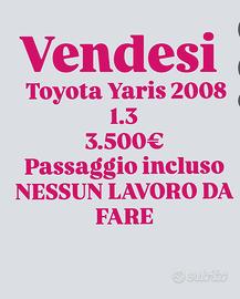 🚗 TOYOTA YARIS 1.3 - SICUREZZA TOTALE