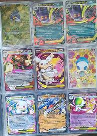 Lotto carte pokemon 11 carte ex futoriserie