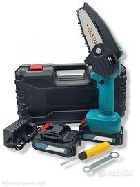 Motosega 2 batteria 48V 4" + valigetta Accessori 
