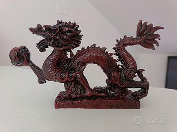 Statuetta Drago Cinese Portafortuna -Nuova-
