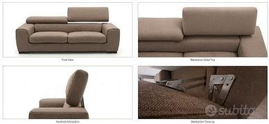 2 DIVANI SALONE COLOR TORTORA