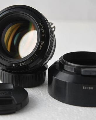NIKON NIKKOR 50MM F. 1,2 CON PARALUCE HS-12 TOP