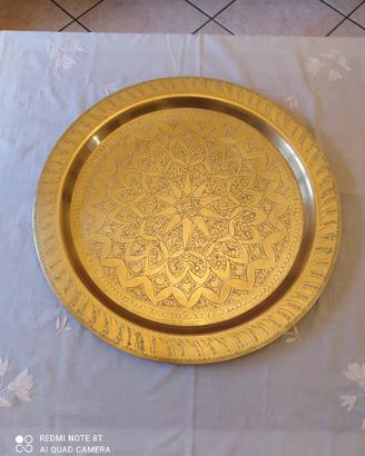 PIATTO IN OTTONE ANNI 70