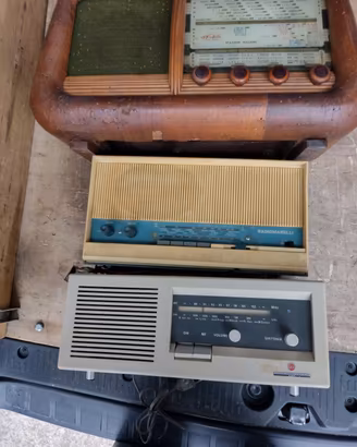 3 radio valvolari d'epoca (in stock)