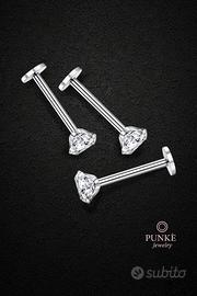 Combo 3 piercing punti luce