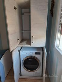 armadio porta lavatrice e asciugatrice 