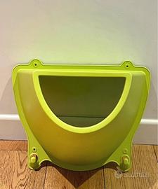 Mensola contenitore Ikea Krokig verde fluo