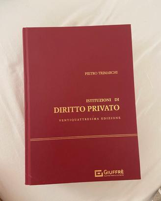 Libro Istituzioni di diritto privato