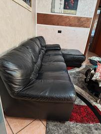 Divano Nero Pelle