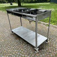 Barbeque a gas in acciaio