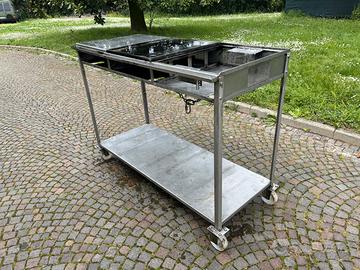 Barbeque a gas in acciaio