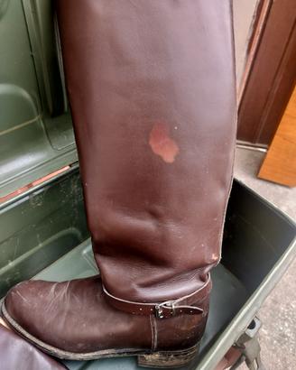 stivali in pelle militari