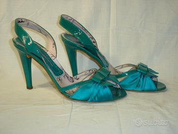 FORNARINA  - Sandali in raso e pelle, mis. 38