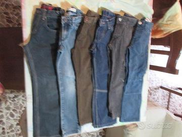 Nr. 6 pantaloni vari colori per 6 anni (E 3 cad.)