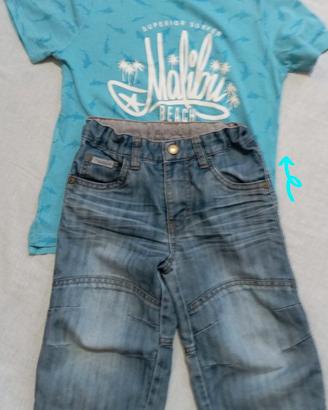 pantaloncino C&A Jeans Palomino + Tshirt